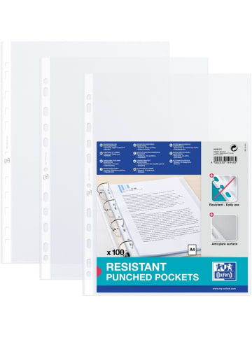 Oxford Prospekthülle A4 standard PP transparent 90my Packung mit 100 Stück