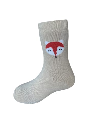 Yalion 3er-Set: Weiche Socken Vollplüsch Fuchs in Beige 