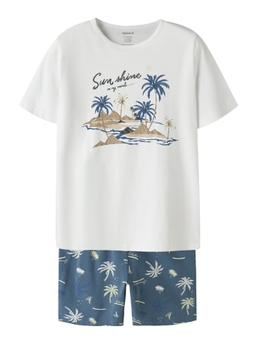 name it Schlafanzug-Set Shorty NKMNIGHTSET in bluefin