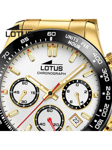 Lotus Chronograph-Armbanduhr Lotus Classic gold groß (ca. 43,5mm)