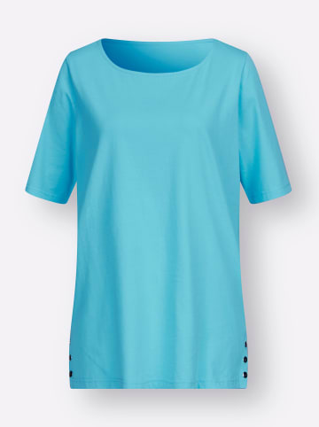 Sieh an! Kurzarm-Shirt in aqua