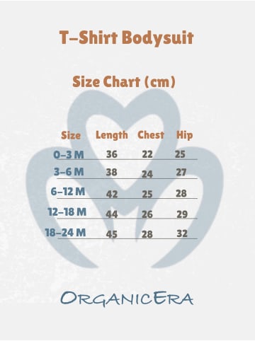 OrganicEra Baby Kurzarm-Bodyshirt in Rose Melange