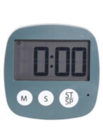 Excellent Houseware Backuhr, digital in Meerblau, (B) 3 x (H) 16,5 x (L) 14,3 cm