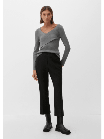 s.Oliver BLACK LABEL Strickpullover langarm in Grau