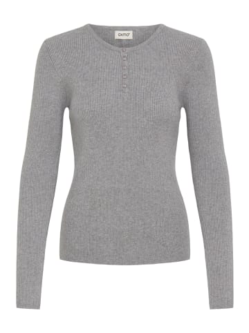 Oxmo Rundhalspullover OXSolray in Grau