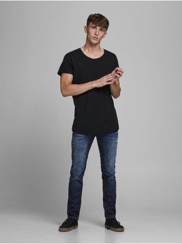 Jack & Jones Jeans TIM Straight Legs Flat Front TIM ORIGINAL in Dunkelblau