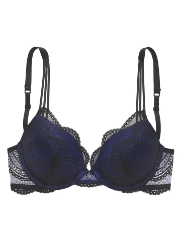 LASCANA Push-up-BH in royalblau-schwarz
