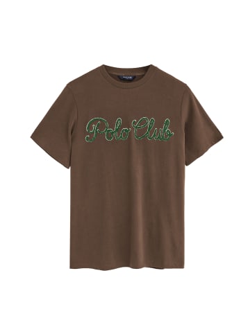 Polo Club T-Shirt MAN MIRROR TSHIRT SHORT SLEEVE REGULAR FIT in Braun