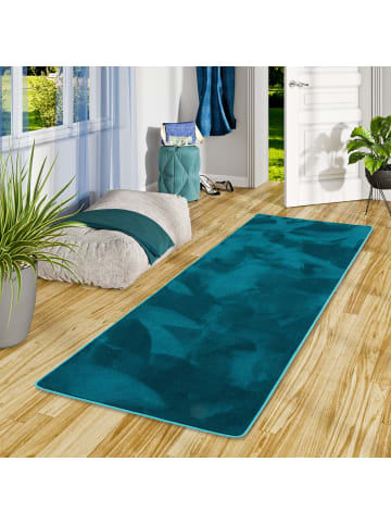 Snapstyle Hochflor-Läufer Deluxe in petrol