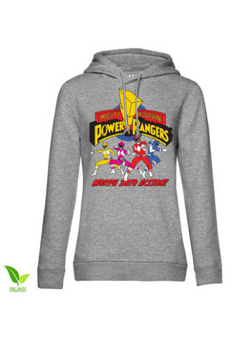 Power Rangers Hoodie "Morph Into Action Girls Hoodie" in Grau