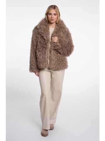 RINO&PELLE Outdoorjacke LIAS mit Revers in Mocha Latte