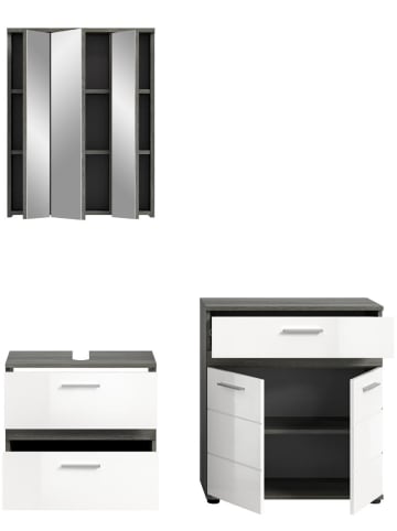ebuy24 Badmöbelset Blake (3-teilig) Weiß 146 x 34 cm