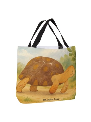 Mr. & Mrs. Panda Shopper Schildkröte MHerzieren Design ohne Spruch in Weiß