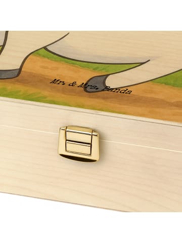 Mr. & Mrs. Panda Teebox Einhorn Stolzieren Design ohne Spruch in Weiß