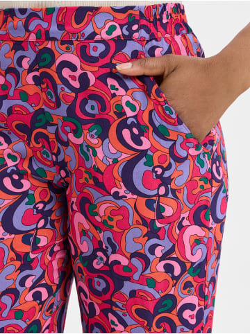 Marie Lund Stoffhose in fuchsia mehrfarbig - 0001