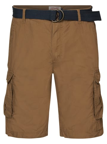 Petrol Industries Cargo-Shorts mit Gürtel in Braun