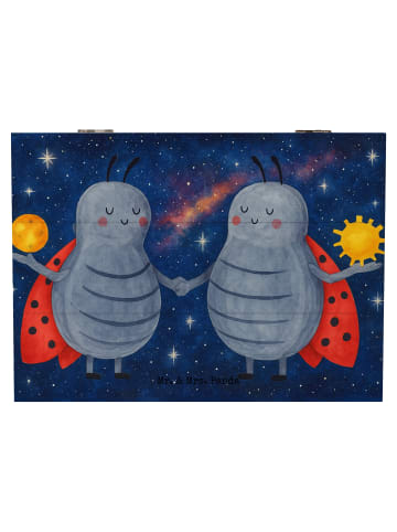 Mr. & Mrs. Panda Box Sternzeichen Zwilling Design ohne Spruch in Weiß