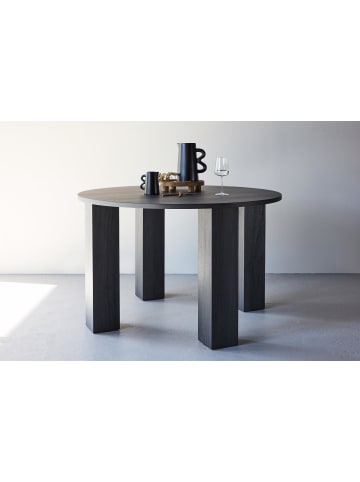 ebuy24 Esstisch Juno Schwarz 120 x 120 cm