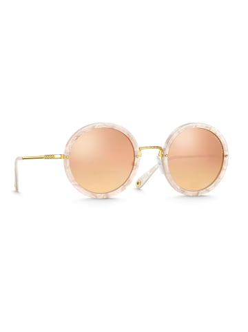 Thomas Sabo Sonnenbrille Romy Rund Ethno Verspiegelt in gold, weiß
