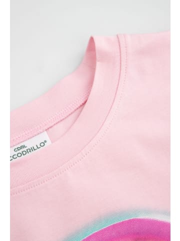 Coccodrillo T-Shirt mit kurzen Ärmeln in rosa