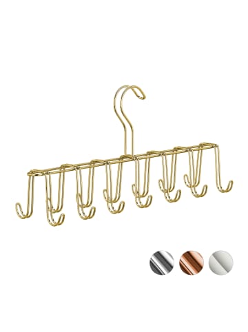 relaxdays 4x Gürtelhalter in Gold