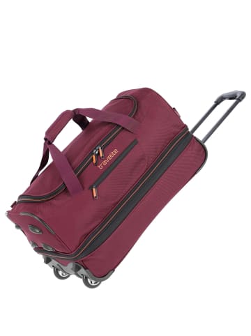 travelite Basics - Rollenreisetasche 51/64L 55 cm erw. (bordeaux) in bordeaux