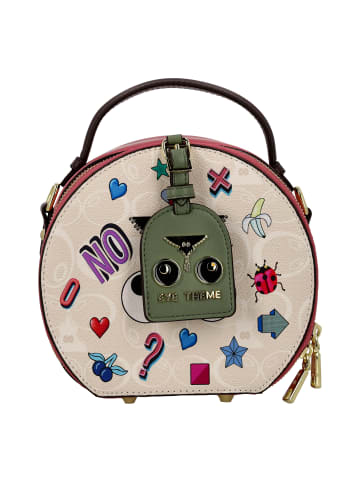 myMo Women Satchel in White Rose