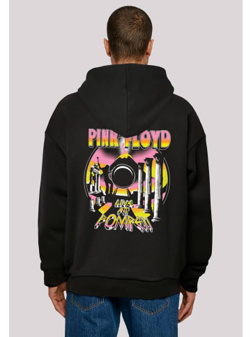 F4NT4STIC Ultra Heavy Hoodie Pink Floyd Live At Pompeii Volcano in schwarz