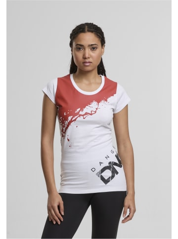DNGRS Dangerous T-Shirt in white/red clay