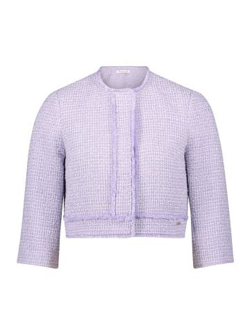 BETTY & CO Bolero-Jacke mit aufgesetzten Taschen in Lilac Melange