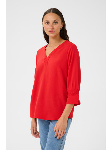 Kaffe Langarm-Bluse KAlinda in True Red