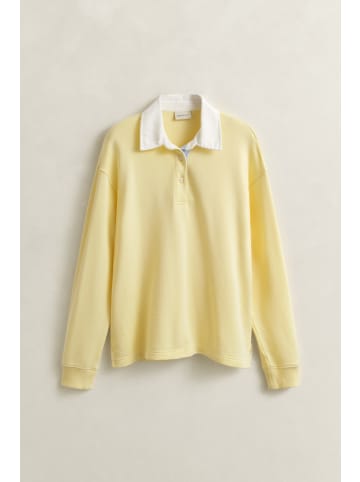 Gant Rugger Sweatshirt in Vanilla Yellow