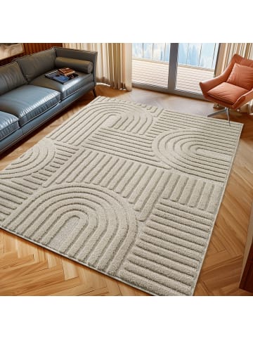 Teppich Boss Kurzflor Teppich Art 1121, rechteckig - Beige