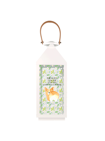 Mr. & Mrs. Panda Laterne Corgi Po mit Spruch in Transparent