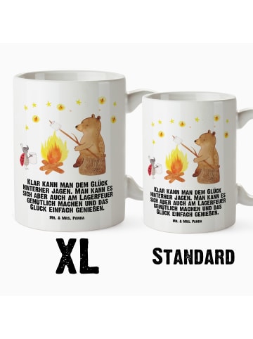 Mr. & Mrs. Panda JumboTasse Bär & Marienkäfer Lagerfeuer mit Spruch in Weiß