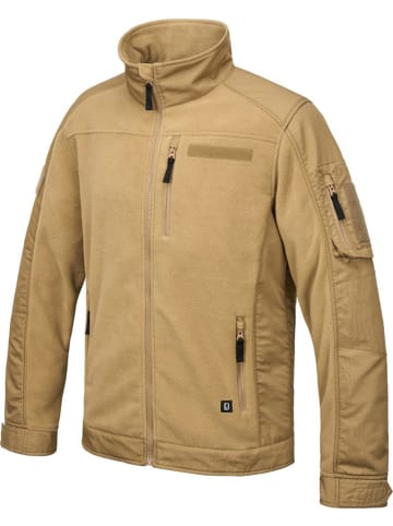 Brandit Fleecejacke/Fleecepullover "Fleece Ripstop Jacket" in Braun