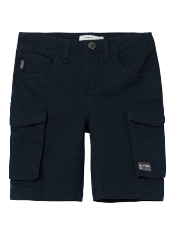 name it Lässige Cargo Shorts Kurze Twill Chino Hose Denim Pants in Blau-2