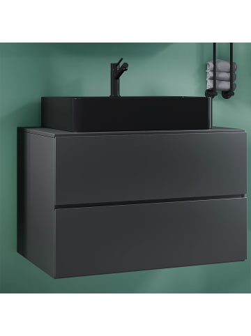 ebuy24 Badmöbelset LendasBL anthrazit anthrazit 81 x 52 cm