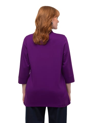 Ulla Popken Shirt in dunkles violett