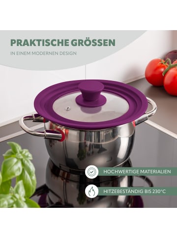 bremermann Universal-Glasdeckel Silikonrand 16/18/20 cm