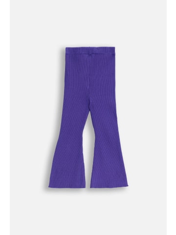 Coccodrillo Gerippte Leggings mit langem Hosenbein in violett