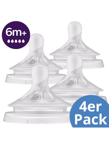 Philips Avent Trinksauger 4er Pack Natural Response - Silikon Saugerstufe