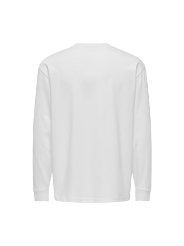 Only&Sons Langarmshirt in white