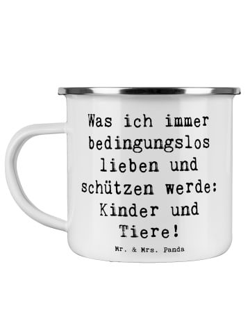 Mr. & Mrs. Panda Pott Spruch Schutz für Kinder mit Spruch in Weiß