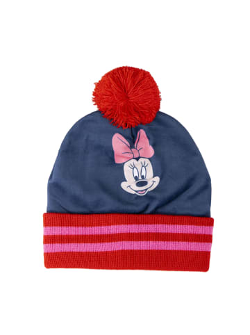 Disney Minnie Mouse 3tlg. Set: Mütze, Schal und Handschuhe in Dunkel-Blau