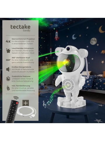 tectake LED-Sternenhimmel-Projektor Astronaut, inkl. Bluetooth