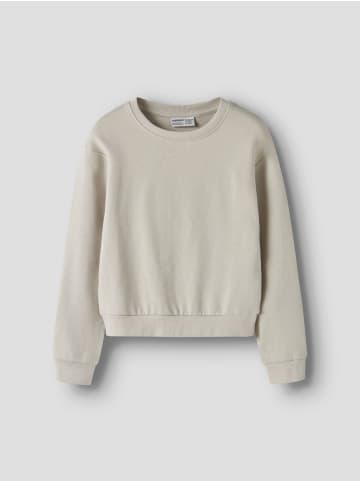 name it Sweatshirt NKFMILLE SHORT NREG LS SWE O-NECK in pumice stone