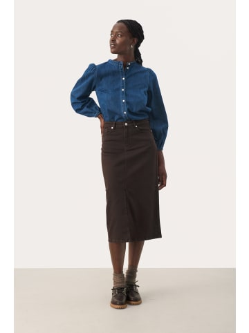 PART TWO Denimrock DilinPW Classic fit in Washed Brown Denim