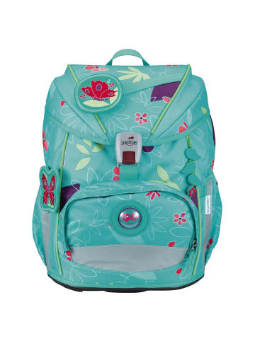 DerDieDas ErgoFlex Light - Schulranzen Set 5tlg. 800g (Purple Unicorn) in Butterfly Garden