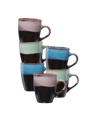Ritzenhoff & Breker 6er Set Henkelbecher Mongu 380 ml in bunt